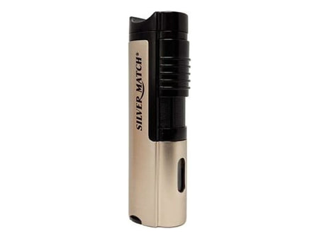 Ansicht 1 von 2 anzeigen: Silver Match Triple Jetflames Lighter Silber