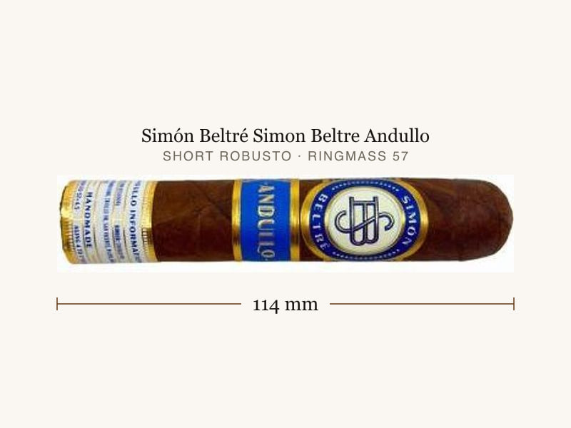 Simón Beltré Simon Beltre Andullo, Maßangaben: Länge 114 mm, Ringmaß 57