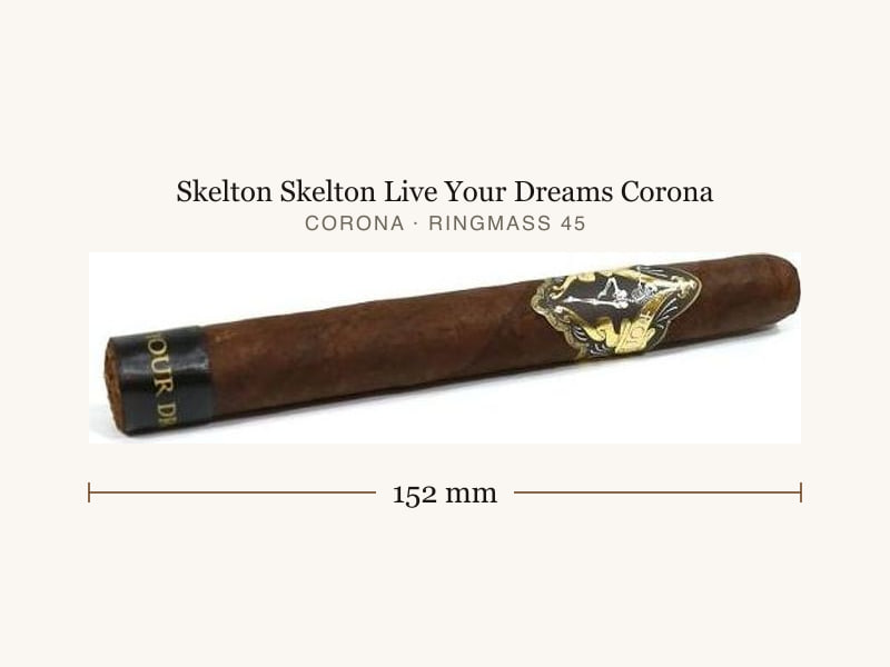 Skelton Skelton Live Your Dreams Corona, Maßangaben: Länge 152 mm, Ringmaß 45