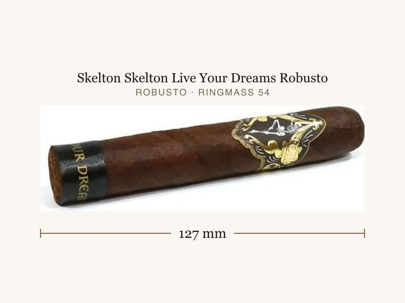 Skelton Skelton Live Your Dreams Robusto, Maßangaben: Länge 127 mm, Ringmaß 54