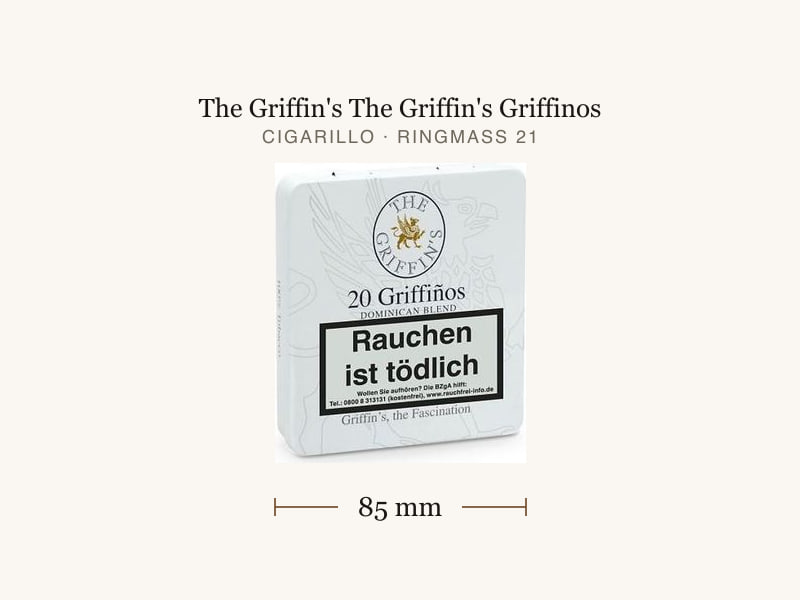 The Griffin's The Griffin's Griffinos, Maßangaben: Länge 85 mm, Ringmaß 21