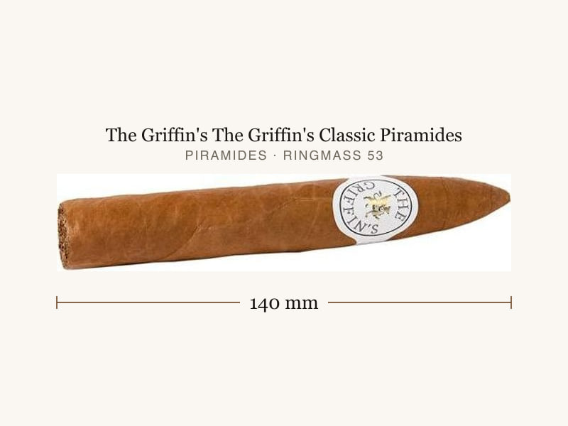 The Griffin's The Griffin's Classic Piramides, Maßangaben: Länge 140 mm, Ringmaß 53