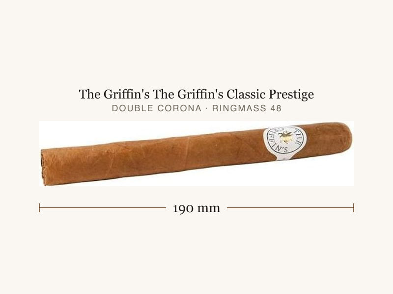 The Griffin's The Griffin's Classic Prestige, Maßangaben: Länge 190 mm, Ringmaß 48
