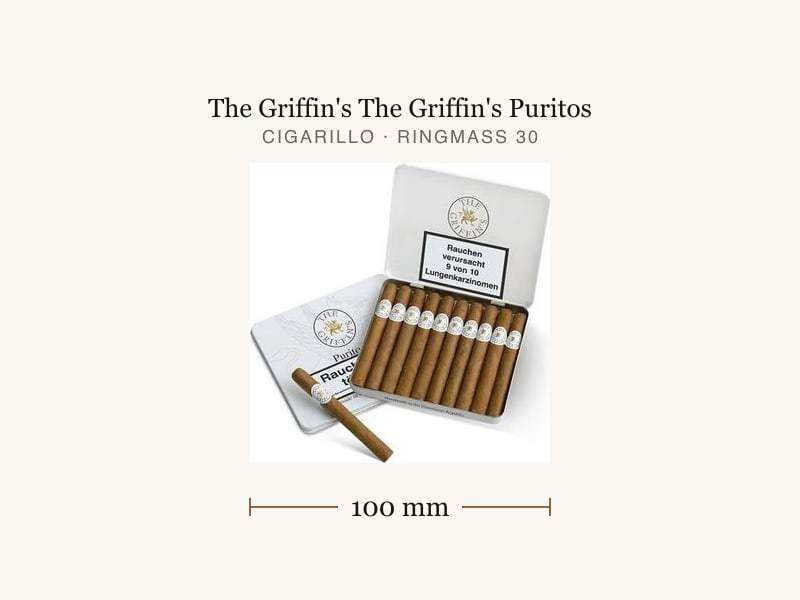 The Griffin's The Griffin's Puritos, Maßangaben: Länge 100 mm, Ringmaß 30