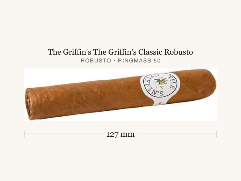 The Griffin's The Griffin's Classic Robusto, Maßangaben: Länge 127 mm, Ringmaß 50