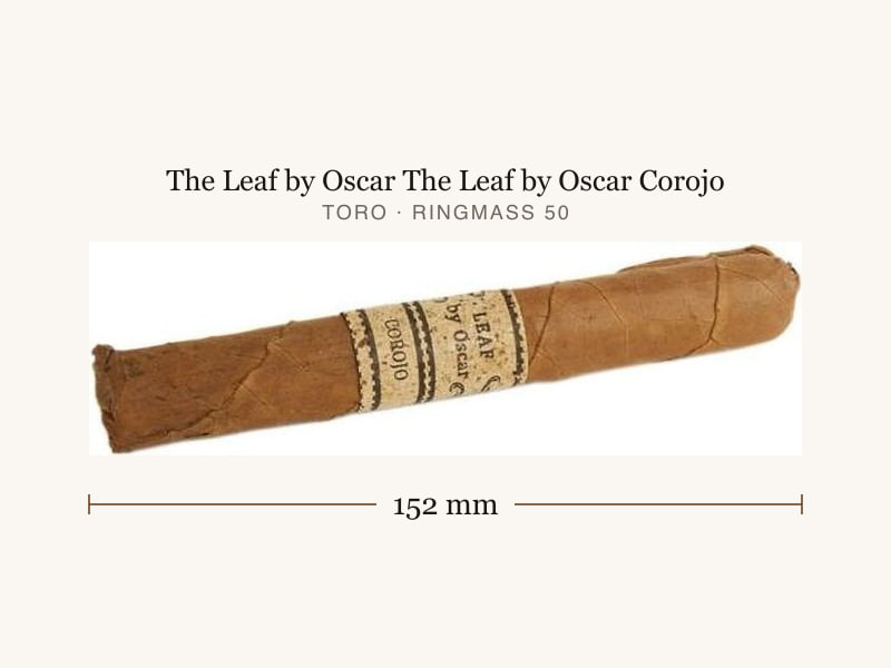 The Leaf by Oscar The Leaf by Oscar Corojo, Maßangaben: Länge 152 mm, Ringmaß 50