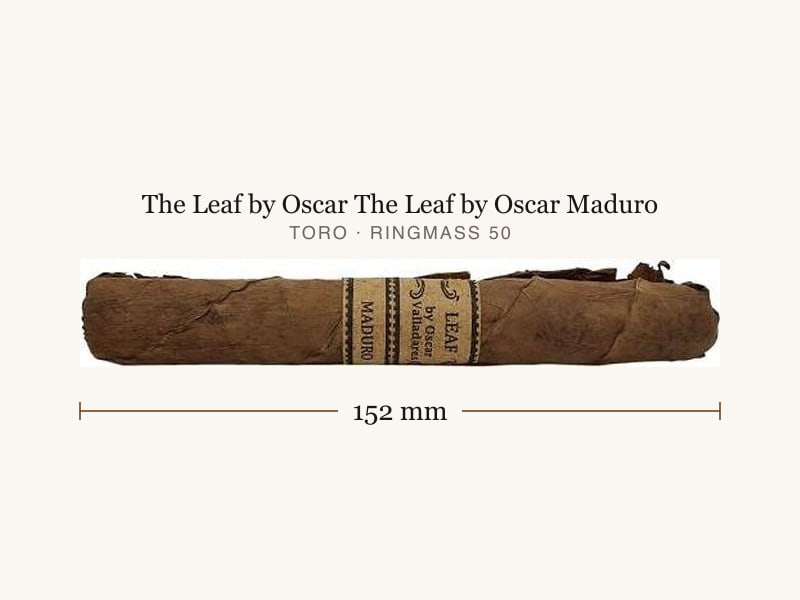 The Leaf by Oscar The Leaf by Oscar Maduro, Maßangaben: Länge 152 mm, Ringmaß 50
