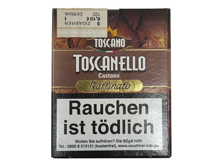 Toscano Toscanello Castano Raffinato, Format Cigarillo, Herkunft Italien