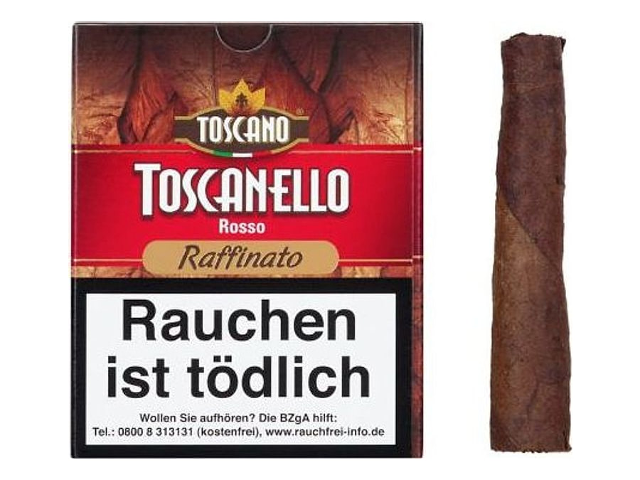 Toscano Toscanello Rosso Raffinato, Format Cigarillo, Herkunft Italien