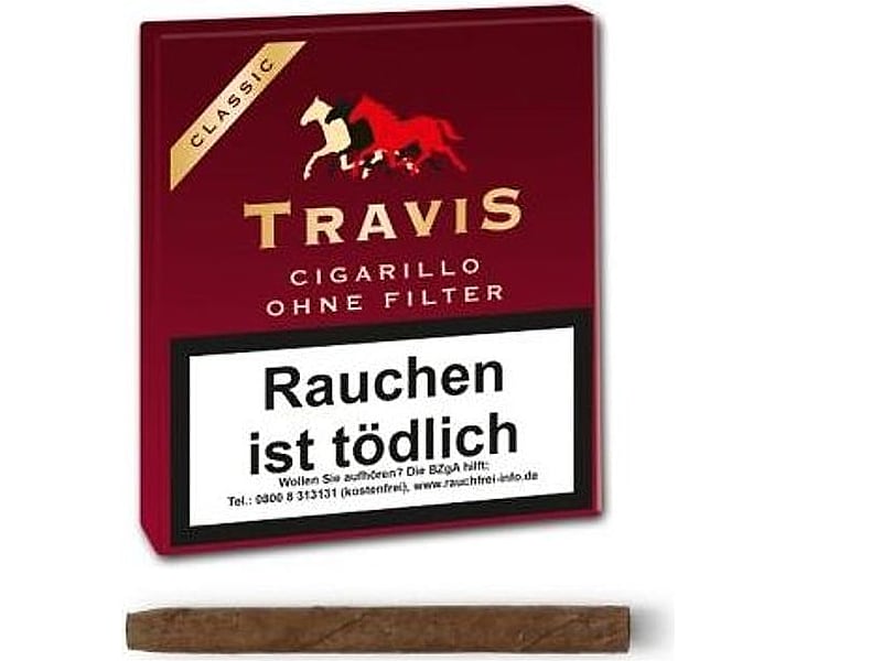 Travis Travis Cigarillo - ohne Filter, Detailansicht