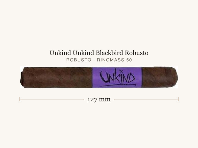 Unkind Unkind Blackbird Robusto, Maßangaben: Länge 127 mm, Ringmaß 50