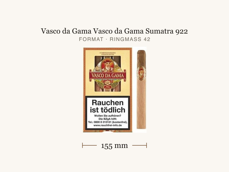 Vasco da Gama Vasco da Gama Sumatra 922, Maßangaben: Länge 155 mm, Ringmaß 42