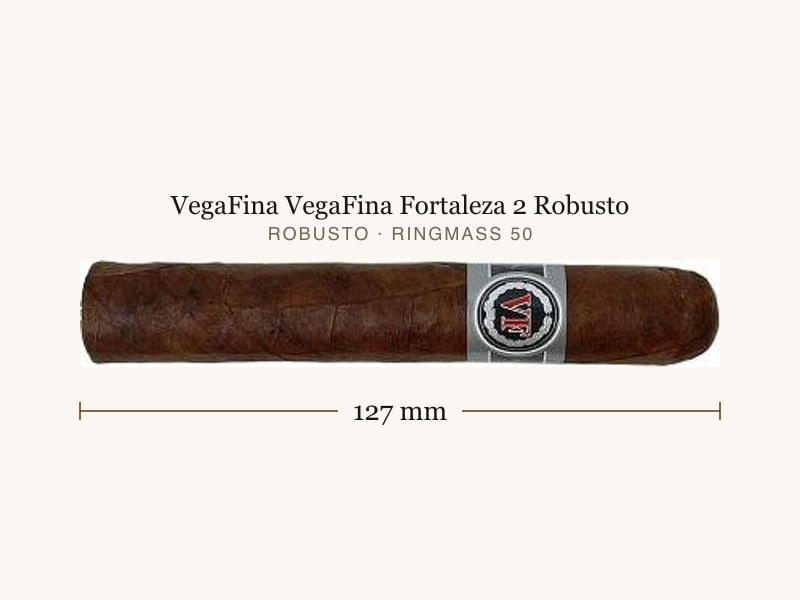 VegaFina VegaFina Fortaleza 2 Robusto, Maßangaben: Länge 127 mm, Ringmaß 50