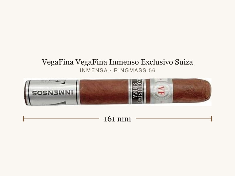 VegaFina VegaFina Inmenso Exclusivo Suiza, Maßangaben: Länge 161 mm, Ringmaß 56