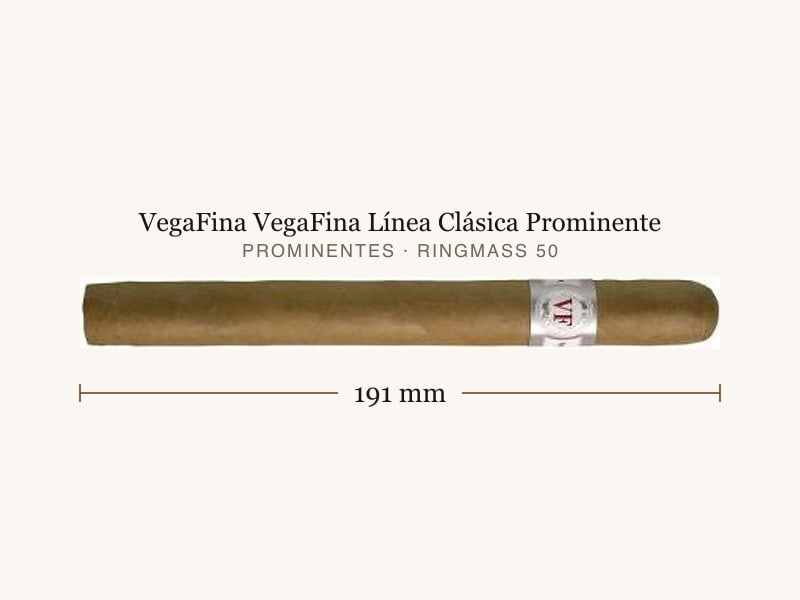 VegaFina VegaFina Línea Clásica Prominente, Maßangaben: Länge 191 mm, Ringmaß 50