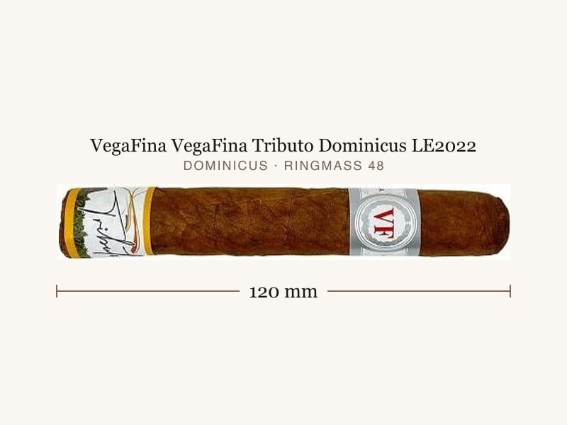 VegaFina VegaFina Tributo Dominicus LE2022, Maßangaben: Länge 120 mm, Ringmaß 48