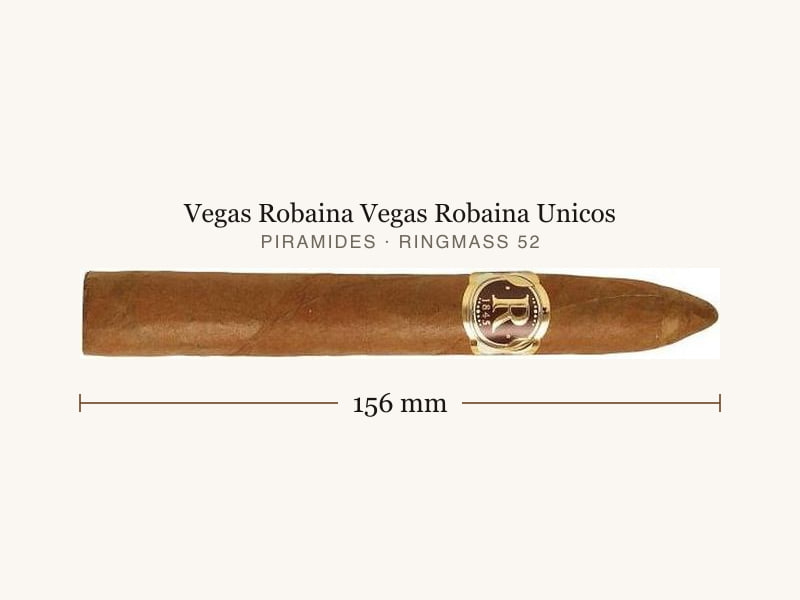 Vegas Robaina Vegas Robaina Unicos, Maßangaben: Länge 156 mm, Ringmaß 52