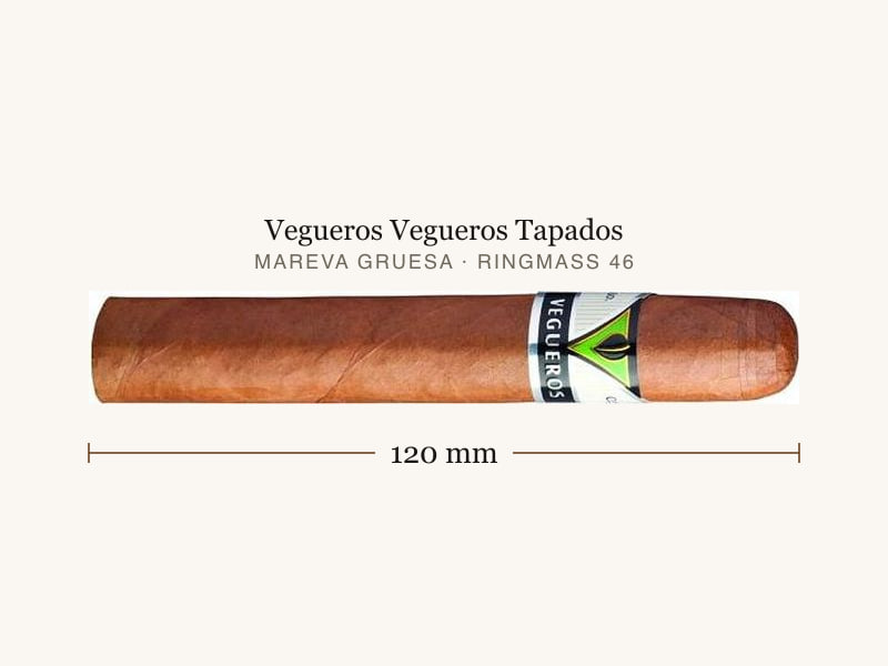 Vegueros Vegueros Tapados, Maßangaben: Länge 120 mm, Ringmaß 46