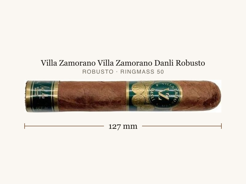 Villa Zamorano Villa Zamorano Danli Robusto, Maßangaben: Länge 127 mm, Ringmaß 50