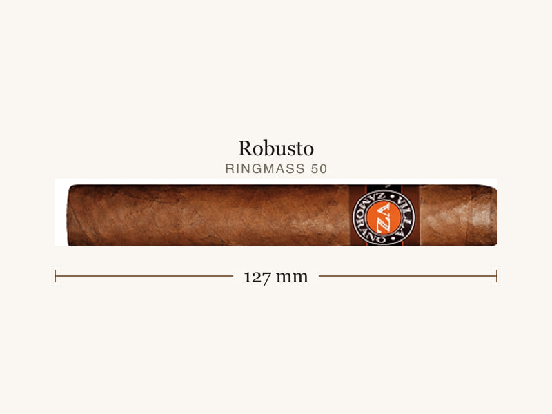 Villa Zamorano Villa Zamorano Robusto, Maßangaben: Länge 127 mm, Ringmaß 50
