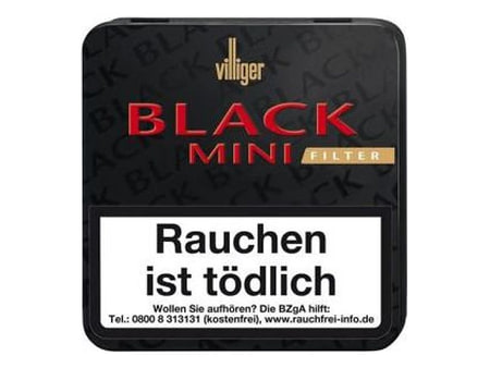 Ansicht 1 von 3 anzeigen: Villiger Black Mini Filter, Format Cigarillo, Herkunft Deutschland