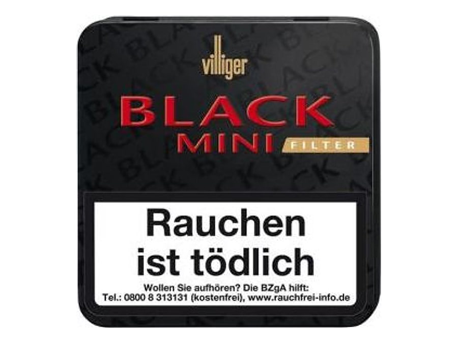 Villiger Black Mini Filter, Format Cigarillo, Herkunft Deutschland