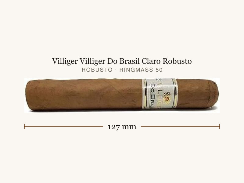 Villiger Villiger Do Brasil Claro Robusto, Maßangaben: Länge 127 mm, Ringmaß 50