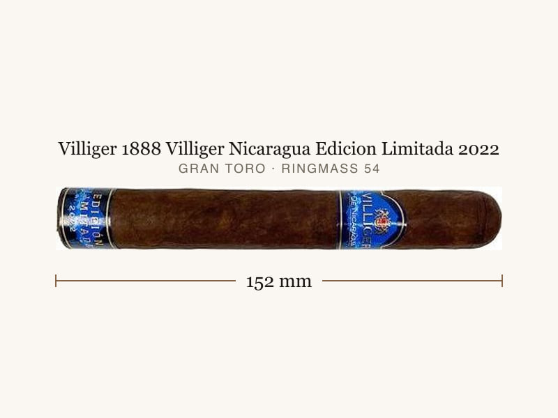 Villiger 1888 Villiger Nicaragua Edicion Limitada 2022, Maßangaben: Länge 152 mm, Ringmaß 54