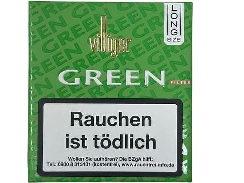 Villiger Villiger Green Long Filter, Detailansicht