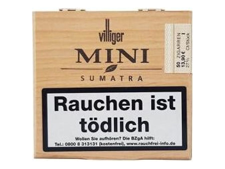 Villiger Mini Sumatra, Format Cigarillo, Herkunft Brasilien