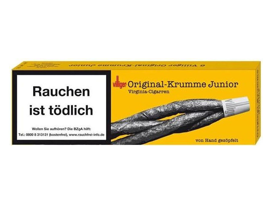 Villiger Original Krumme Junior, Format Cigarillo, Herkunft Deutschland
