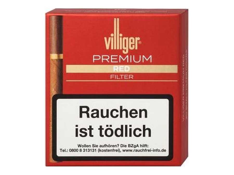 Villiger Premium Red Filter, Format Cigarillo, Herkunft Deutschland