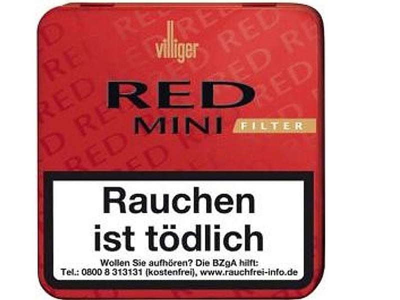 Villiger Villiger Red Mini Filter, Detailansicht