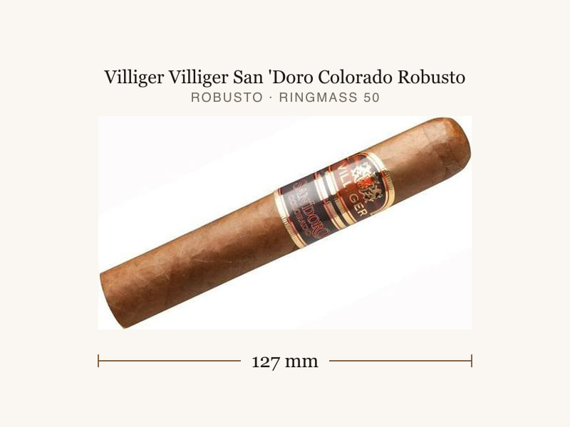 Villiger Villiger San 'Doro Colorado Robusto, Maßangaben: Länge 127 mm, Ringmaß 50