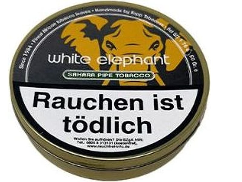Ohne Marke White Elephant Sahara Pipe Tobacco, Detailansicht