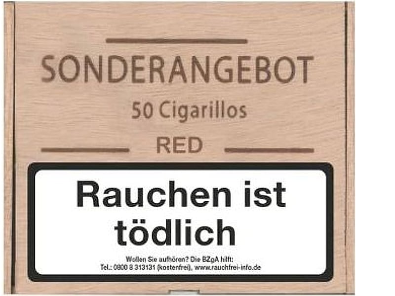 Woermann Woermann Cigarillos Red, Detailansicht
