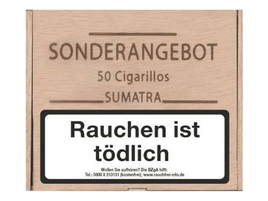 Woermann Cigarillos Sumatra, Format Cigarillo