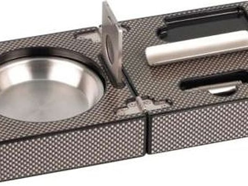 Ohne Marke Zigarrenset Carbon Finish, Detailansicht