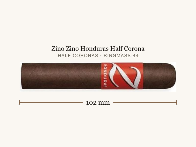 Zino Zino Honduras Half Corona, Maßangaben: Länge 102 mm, Ringmaß 44