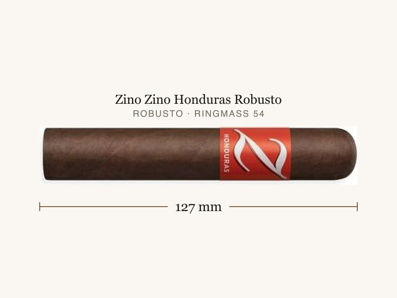 Zino Zino Honduras Robusto, Maßangaben: Länge 127 mm, Ringmaß 54