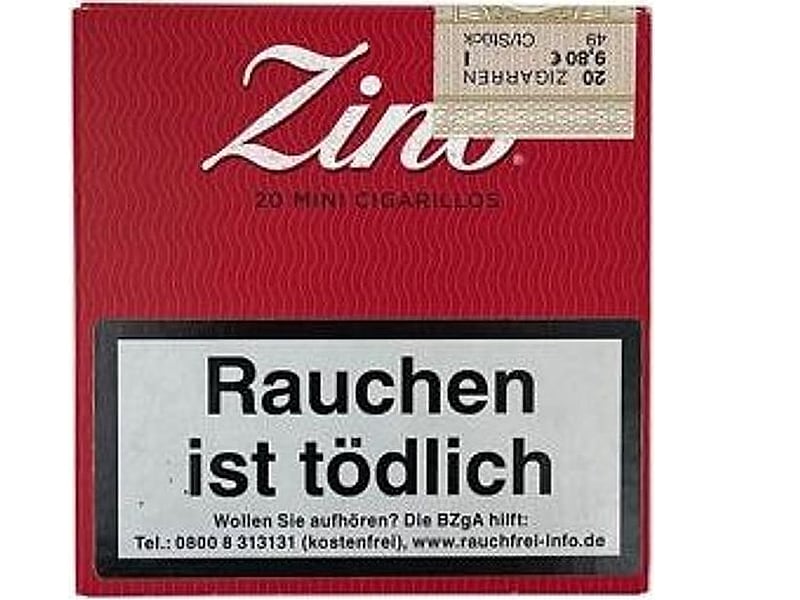 Zino Zino Mini Cigarillos Red, Detailansicht