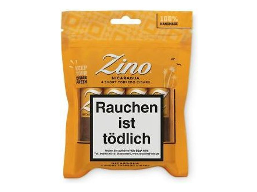 Zino Nicaragua Freshpack Short Torpedo, Format Torpedito, Herkunft Dominikanische Republik